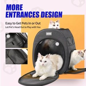 Pet carrying backpack